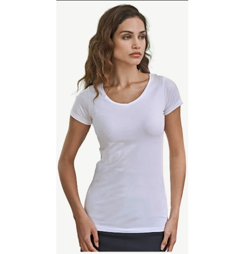 Classic White Round Neck T-Shirt